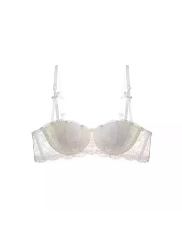 French Lace Half-Cup Bra Ultra-Thin Compact Small Bras Kawaii Lingerie Sexy Push Up Japanese Style Minimalist Design for Women — image 5