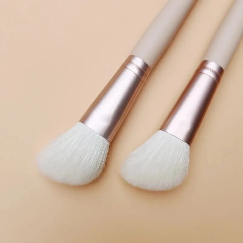 Angled Sculpting Brush Contour Natural Goat Hair Face Blusher Powder Makeup Brushes