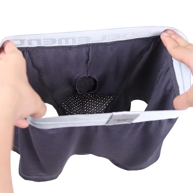 Bullet separate underwear Men's ventilated summer dry underpants Ice silk bag ice healthy boxers — image 18