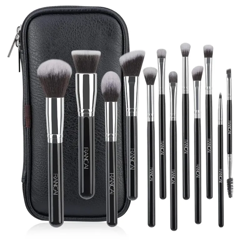 Professional ของขวัญกล่อง 12 ชิ้นชุดแปรงแต่งหน้า Face Eye Beauty แปรงสำหรับรองพื้นปกปิดอายแชโดว์ Contour แปรง — image 9