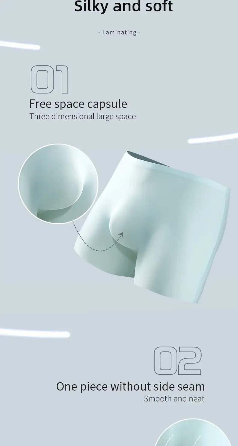 Men's Underwear Men's 3D Stamping Ice Silk Boxers Seamless Thin Boxers Lengthened Sports Summer Short Shorts Head 3256808314323130 — image 3