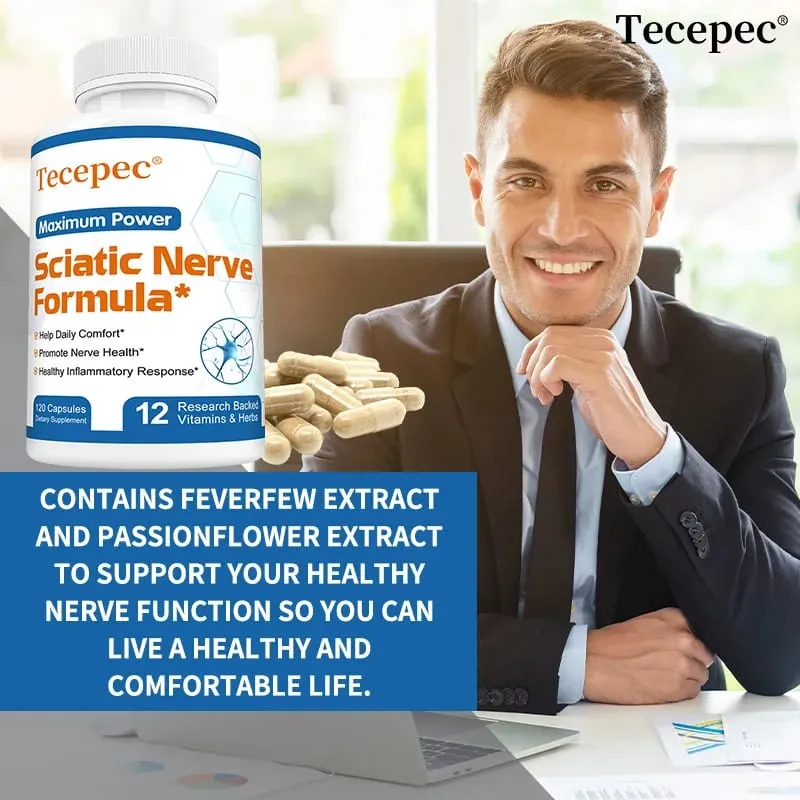 Sciatica Health Support - Sciatica Relief Supplement Vitamin B Complex- Nerve Health Anti-Inflammatory & Nerve Support Formula — image 6