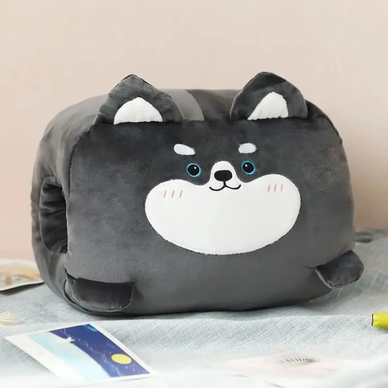 Yaratıcı peluş oyuncak el ısıtıcı peluş yastık sıcak tutmak süper yumuşak ofis şekerleme yastığı karikatür hayvan yastık doldurulmuş oyuncak kış — image 8