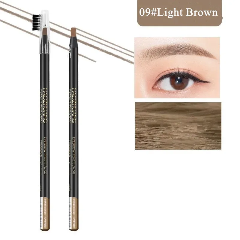 Hard Microblading Eyebrow Pen Natural Wild Brows Eye Brow Definer Enhancers Pencil Waterproof Long Lasting — image 14