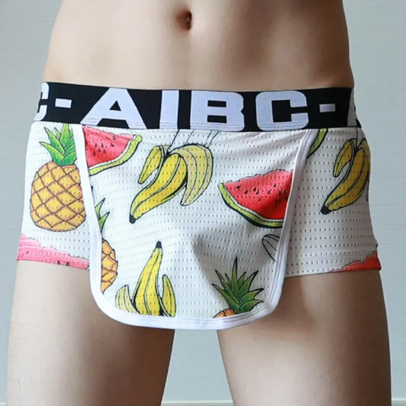 Seluar Boxer Seluar Dalam Seluar Dalam Seluar Dalam Pakaian Kapas+Spandex Terbuka Jenama Baru Fesyen Bekalan Bergaya Sesuai — image 1