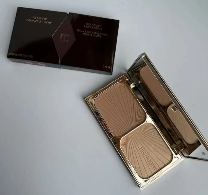 Charlotte Tilbury Airbrush Powder Blurring Poreless&Highlighter Illuminating Luminous Long Lasting Soft Focus Glow Makeup Gifts — image 9