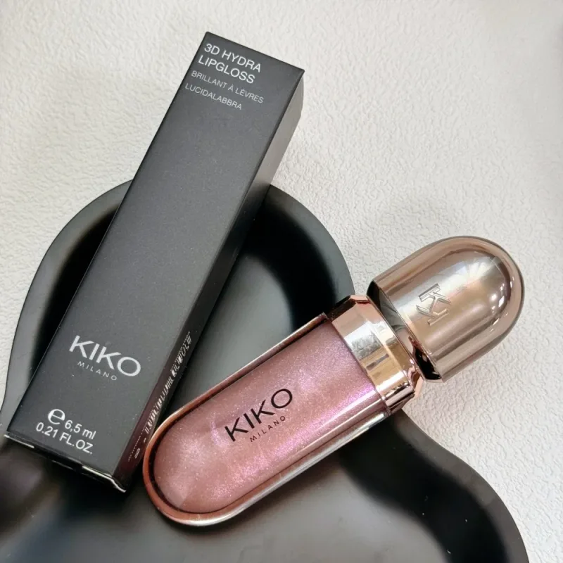 Original Kiko 3D Mirror Lip Glaze Waterproof Non Fading and Non Stick Cup Gentle Bean Paste Color Fine Shiny Point Charm Red — image 17