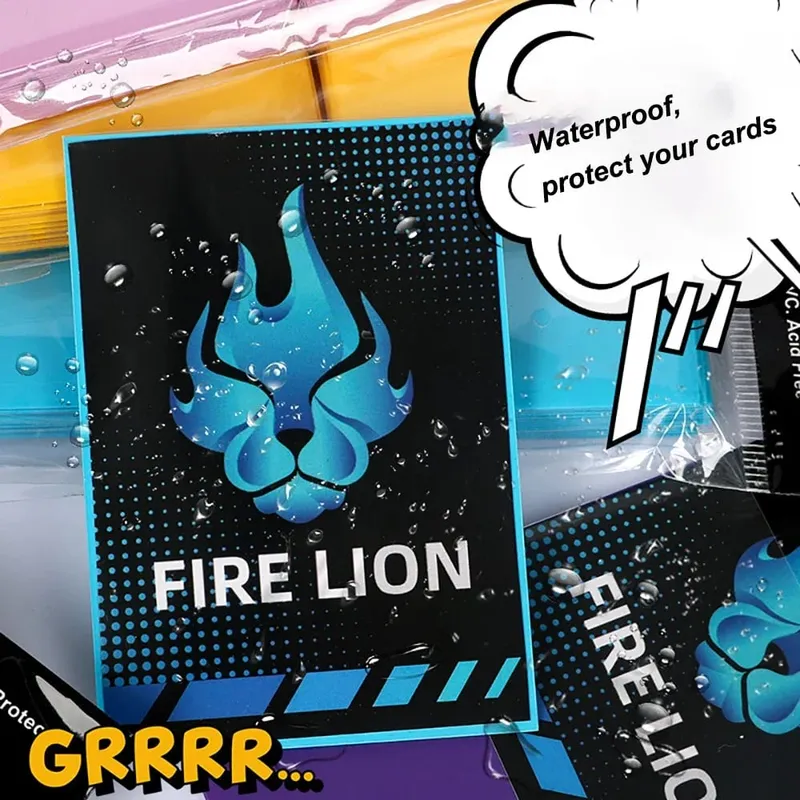 66x91mm 100PCS/Set Solid Matte Trading Card Sleeves Standard Size Card Protector for PTCG/TCG /MTG — image 2