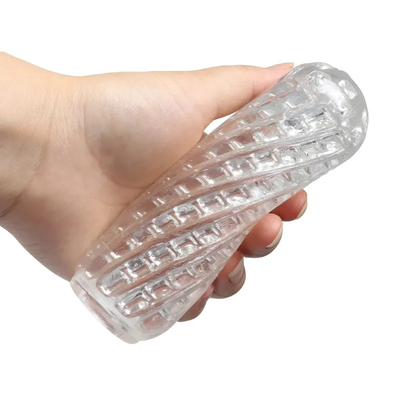 Masturbation for Men Penis Pleasent Aircraft Cup Device Soft Transparent Pocket Vaginal Sleeve Training 18 Adult Erotic Sex Toys — image 3