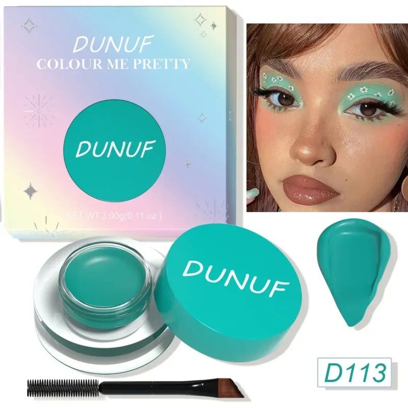 Waterproof and Durable Matte Eye Shadow Eyeliner Cream 12 Color Eyebrow Dye Cream Multi-function Facial Paint Cream Makeup
