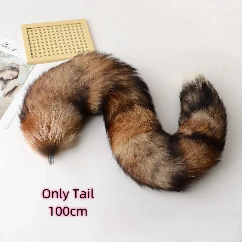 30-100cm Sexy Real Fox Tails with Separable Funny Butt Plug for Couple BDSM Cosplay Adult Sweet Love Games Sex Toys