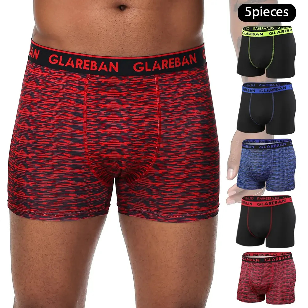 5pcs pack Boxer Shorts Men Underwear Soft Male Underpants for Man Homme Comfortable Boxershorts Slips Panties Briefs