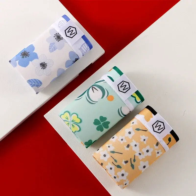 メンズメッシュボクサーブリーフ花柄アイスシルク下着超薄型透明通気性ソフト高ストレッチ速乾性パンティー — image 15