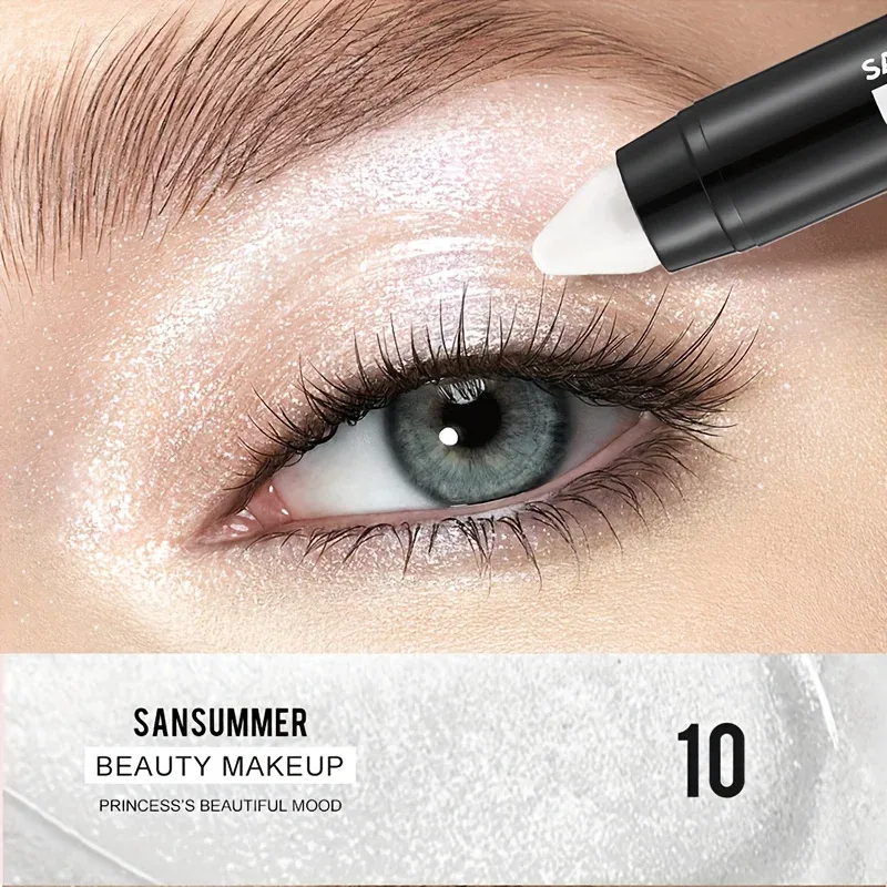7-color waterproof eye shadow stick pearlescent matte treatment to create a natural and lasting eye makeup flash. — image 9