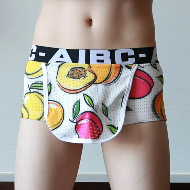 Seluar Boxer Seluar Dalam Seluar Dalam Seluar Dalam Pakaian Kapas+Spandex Terbuka Jenama Baru Fesyen Bekalan Bergaya Sesuai — image 12