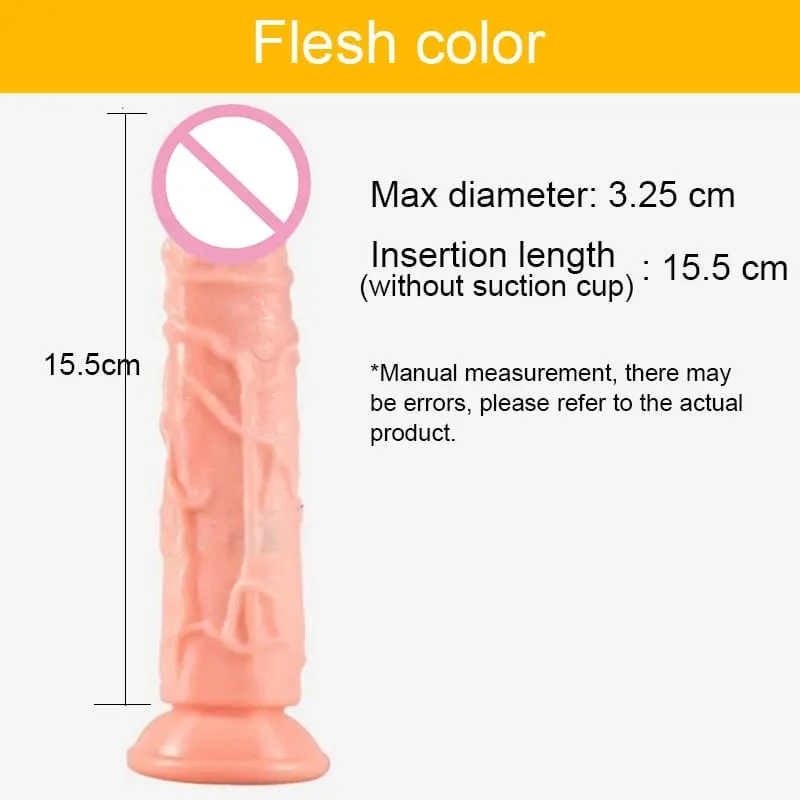 Realistic Transparent Dildo/Flesh Color Dildo Suction Cup Jelly Penis 7 Size Female Masturbator Soft Big Dick Lesbian Sex Toys — image 12