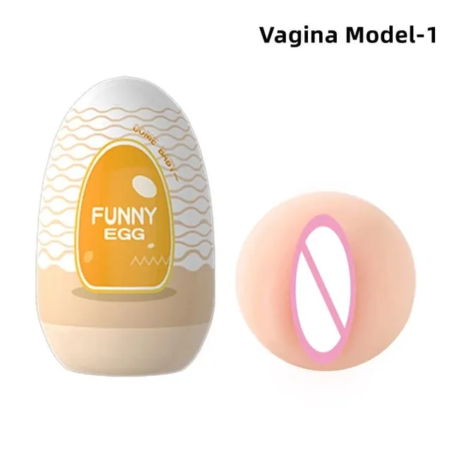 Cups Masturbator Egg Portable Stimulator Penis Massager Soft Rubber Adult Sex Toys for Men Realistic Vagina Pocket Pussy — image 12
