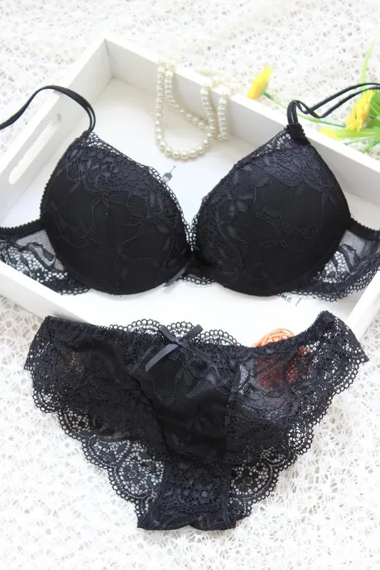 Lingerie Beautiful 2 Pcs Underwear Transparent Lace Exotic Sets See Through Delicate Bilizna Sexy Fancy Intimate — image 2