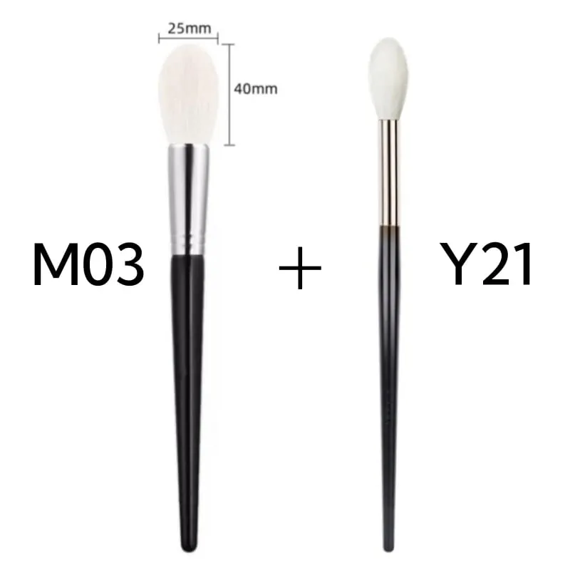 Highlighter Brush Makeup Natural Goat Hair Blending Blusher Make Up Brushes Beauty Tools — image 8