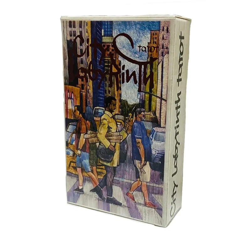 City Labyrinth Tarot Cards 78 Deck English Board Games Selfcare for Tarot Readings Vibrant Easy Deck Fortune Telling Game — image 1
