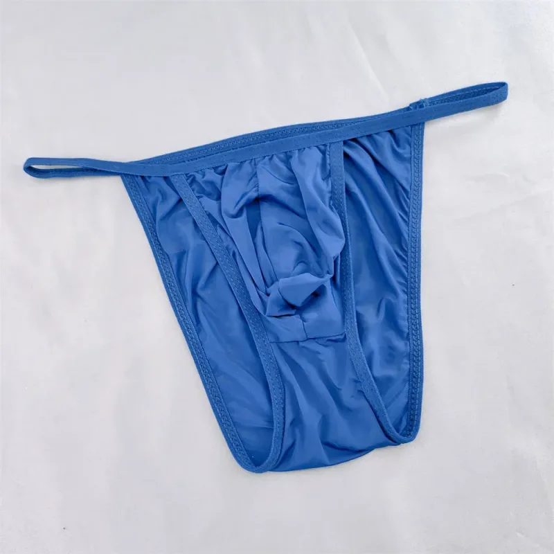 Translucent Bulge Pouch Underwear Thin Waistband Mens Ice Silk Nylon Briefs Low Rise Summer Male Panties — image 26