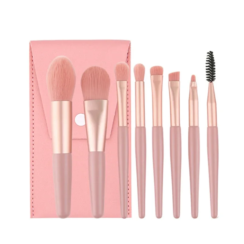 8Pcs Portable Makeup Brushes Set Women Cosmetic Eye Shadow Blush Powder Shadow Foundation Blush Blending Concealer Make Up Tools — image 14