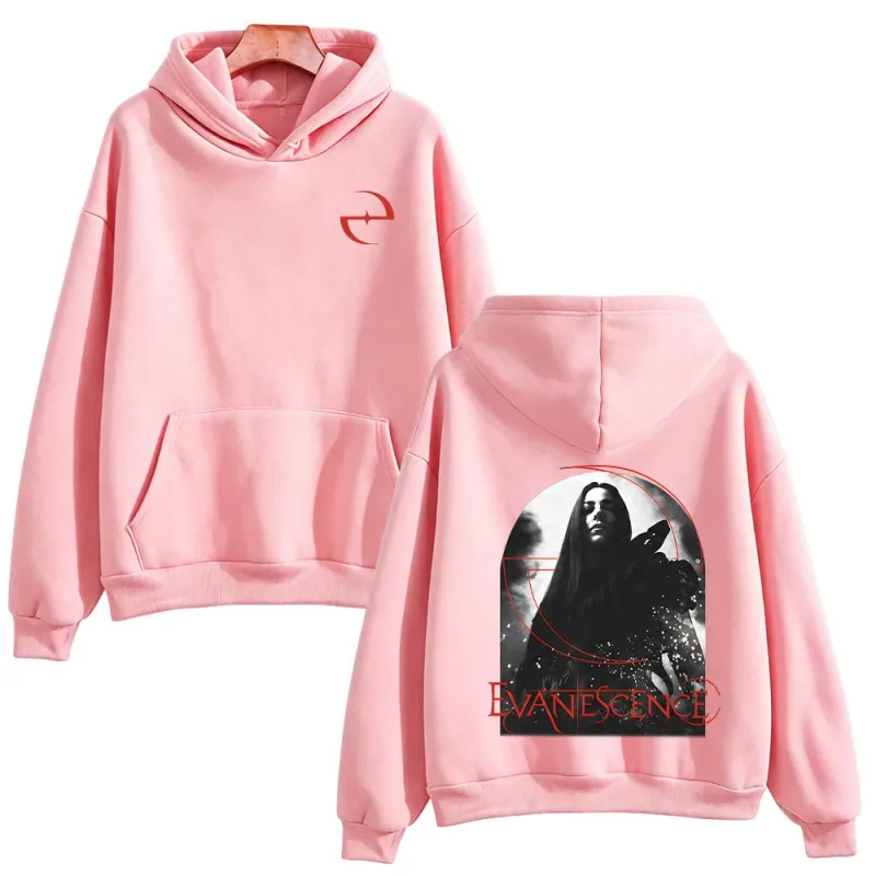 Sanctuary Logo Hoodie Evanescence Rock Band Pullovers Fashion Unisex High Street Sweatshirts Casual Long Sleeve Loose Streetwear