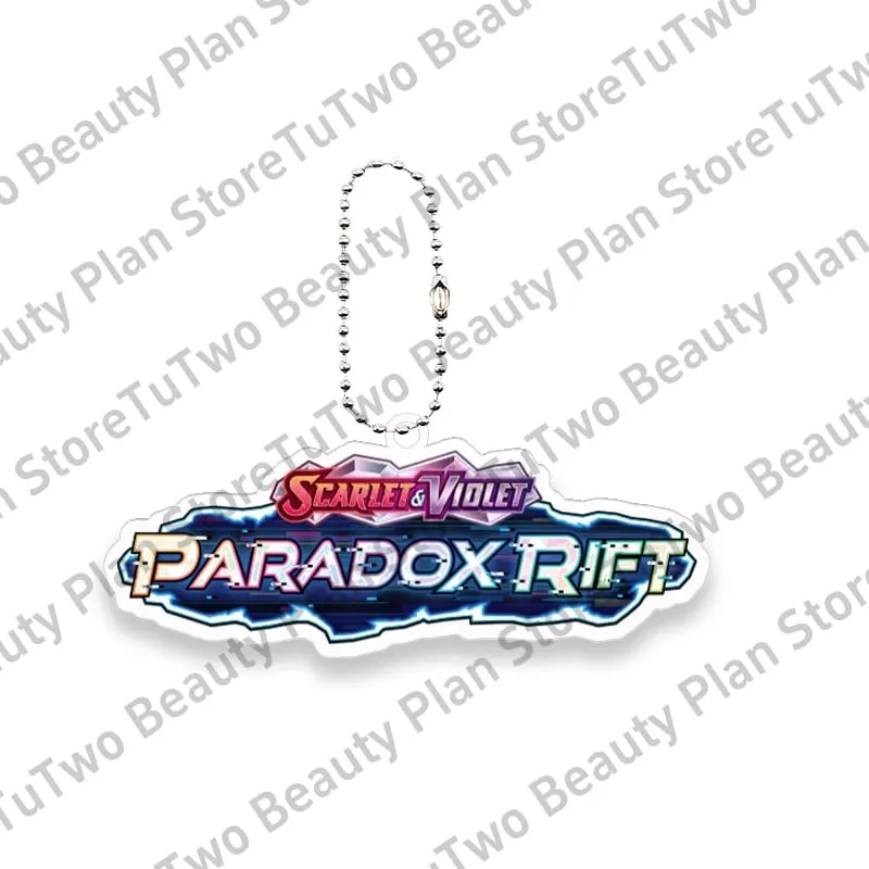 Pocket Monster Ptcg Logo Creative Acrylic Keychain Toys Scarlet and Violet Logo Diy Series Game Collection Card Pendant Kid Gift — image 17