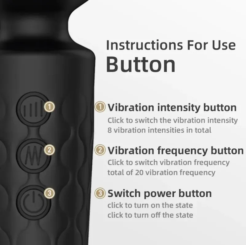 20 Speeds Powerful AV Vibrator Magic-Wand Anal Dildo Nipple G spot Clitoris Stimulator Female Masturbation Sex Toys for Women