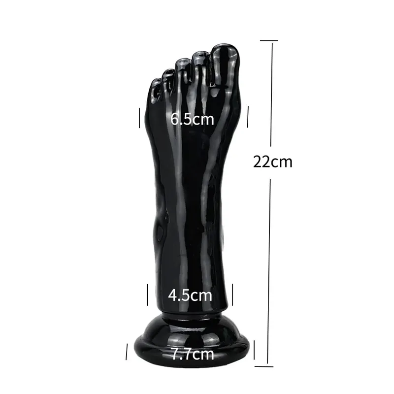 Big Feet Style Anal Plug Big Clear TPE ButtPlug Deep Masturbator Dildo Dilator Stimulator Anal Plug Adult Sex Toys For Women 18+ — image 13