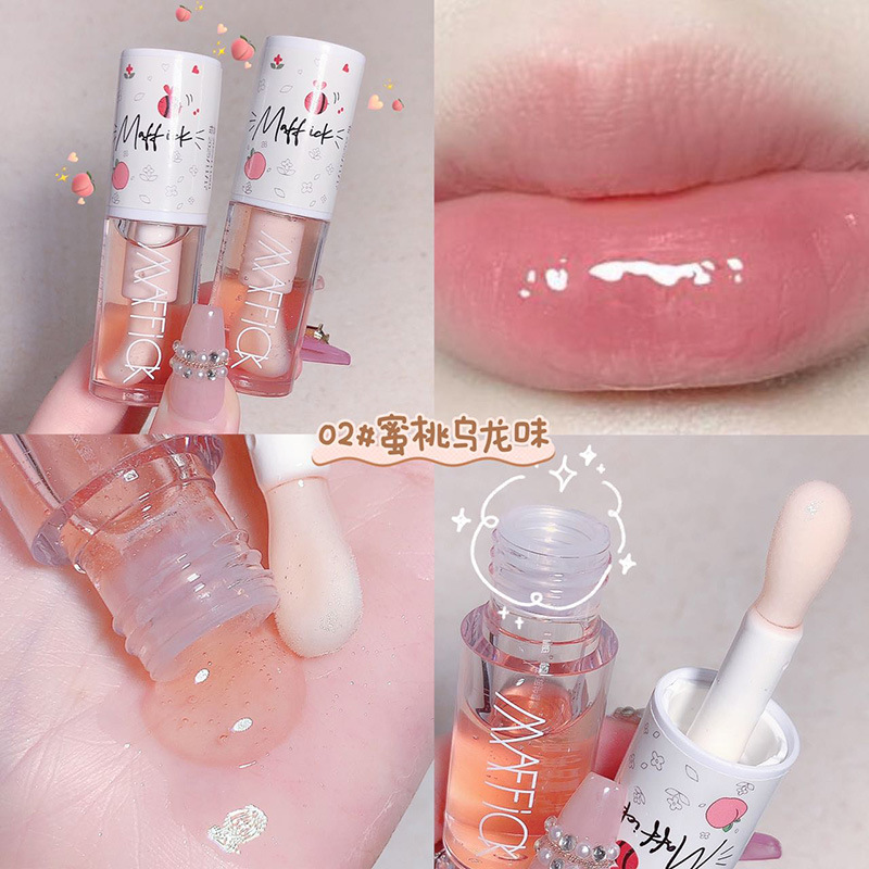 Make Up Korean Beauty Cosmetics Lip Ink Gloss Labial Lips Moisturizer Jelly Lipstick Bright Oil Moisturizing Balm Big Lip Brush — image 5