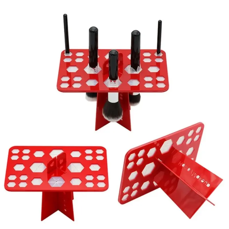 26Hole Makeup Brush Holder Collapsible Tower Tree Rack Nail Art Brushes Desplay Holders Drying Stand — image 1