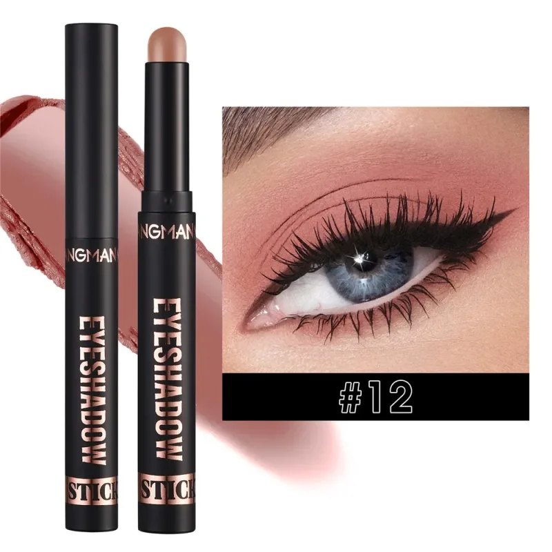 1PC Waterproof Pearlescent Eyeshadow Pencil Stick 8 Colors Lasting Glitter Shimmer Eye Shadow Highlighter Pen Eyes Makeup Tools — image 13