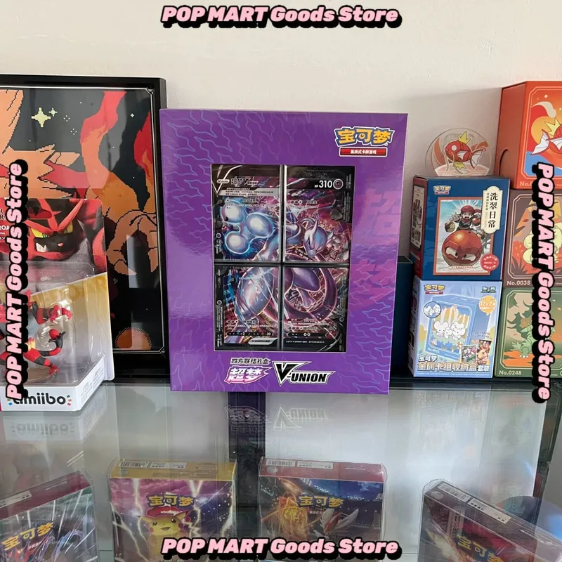 Ada Stok 100% Asli Pokemon Ptcg Card Quartet Coupling V-Union Gift Boxes Pikachu Big Gather Moru Baker Mew-Two Ptcg Box — image 4