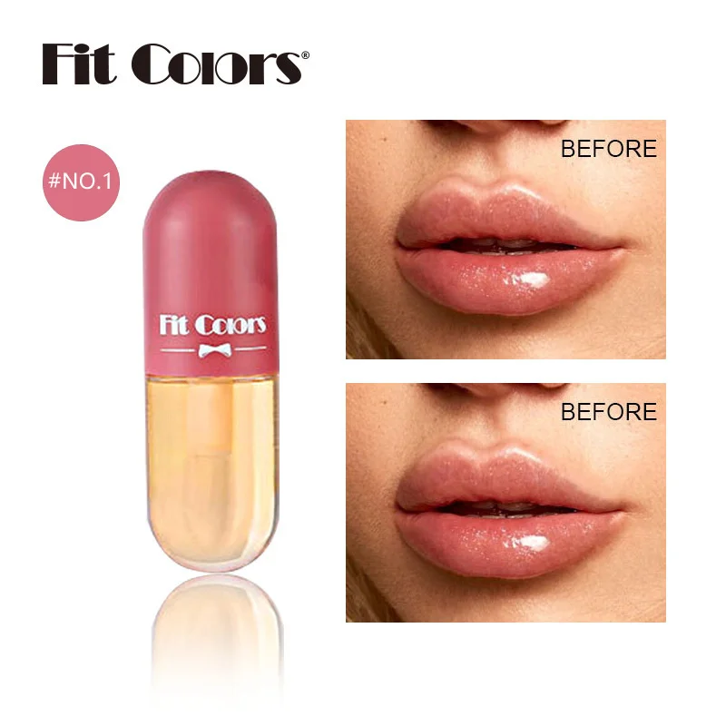 Mini Capsule Liquid Lip Blam Moisturizing Transparent Color Changing Lip Plumping Oil Mirror Jelly Plumping Lip Gloss Cosmetic — image 9