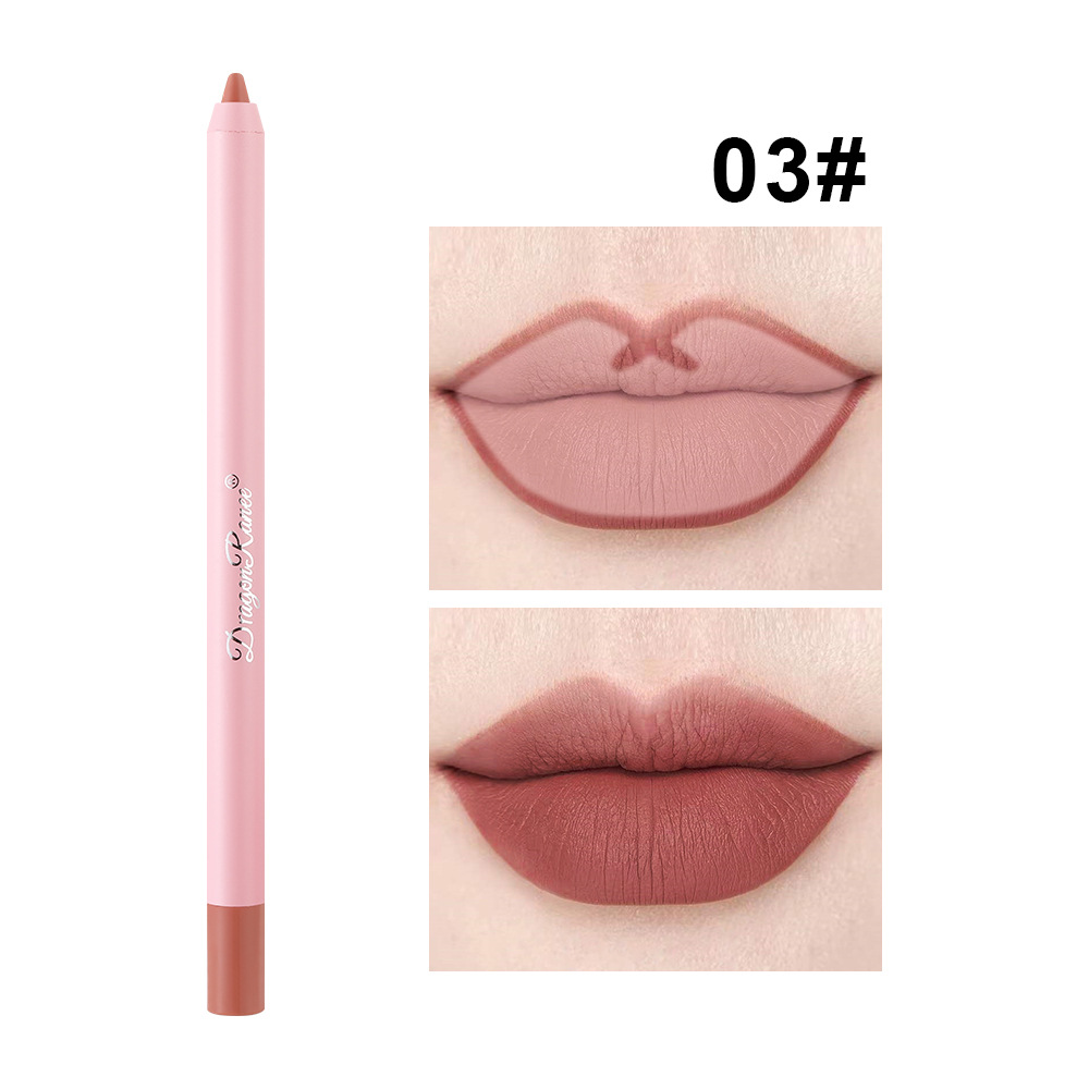 Waterproof Matte Lip Liner in Bean Paste Color Lip Plumping Lipstick Pen Non-Fading Lip Liner Waterproof and Sweat-Proof Long-Lasting Matte Lip Liner One-Second Plump Lip Lipstick Pen — image 14