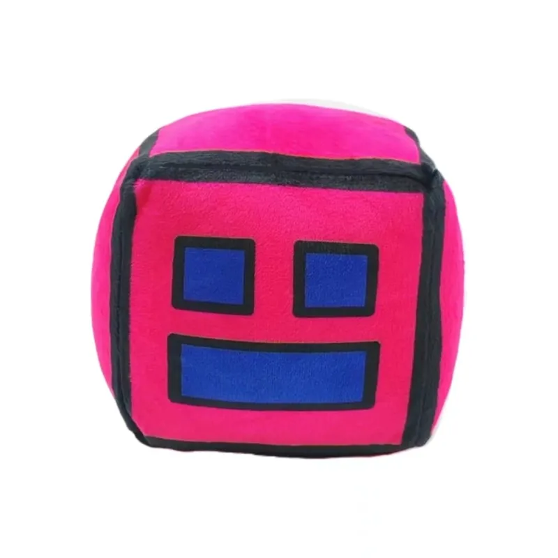 Geometry Plush Toy Cube Volume Wood Stuffed Animal Plushie Doll Toys for Kids and Gaming Fans Children's Day Birthday Gift