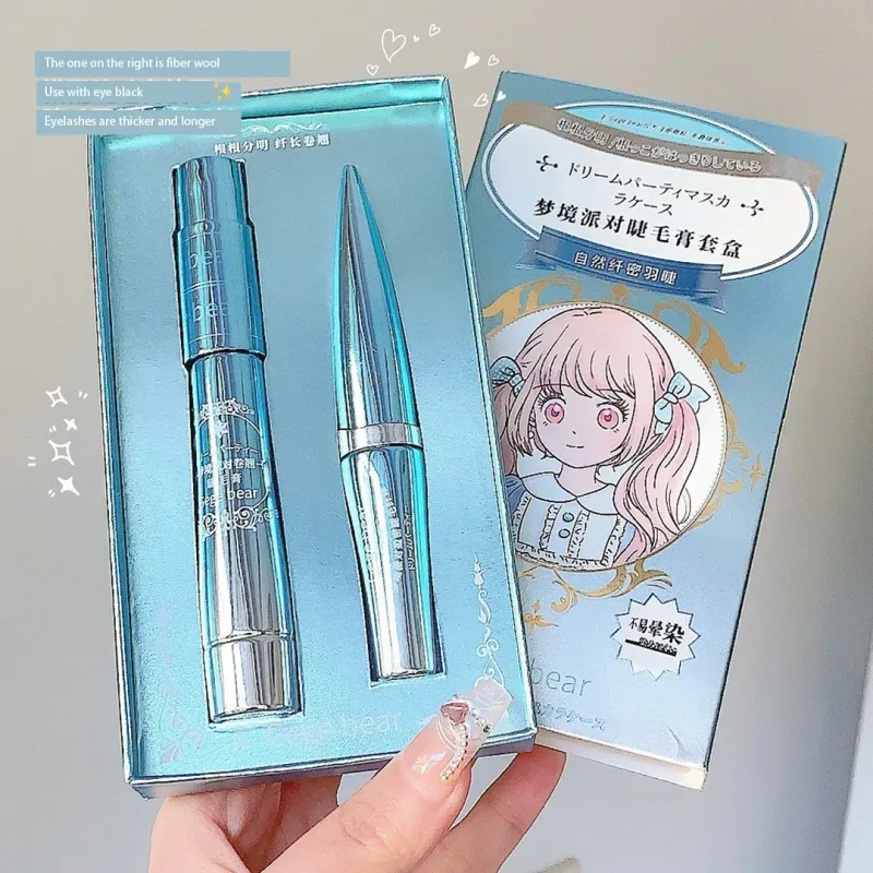Silk Fiber Lash Mascara Αδιάβροχη μακράς διαρκείας Extension Eyelashes Lengthening Curling Mascara Black Eyelash Makeup Cosmetic — image 3