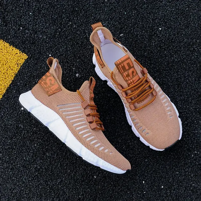 Summer Men's Mesh Tennis Casual Sneakers Breathable Soft Sole Lightweight Outdoor Hiking Comfortable Running Vulcanized Shoes — image 8