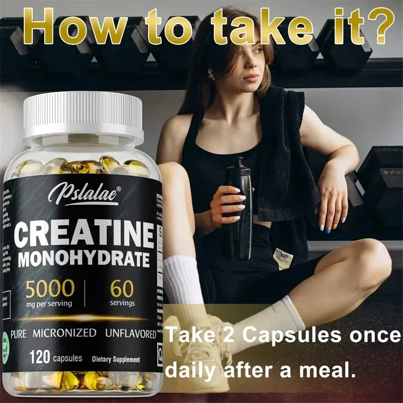 Creatine Monohydrate Capsule - Enhance Muscle Strength Relieve Fatigue Promote Energy Production and Improve Performance — image 5