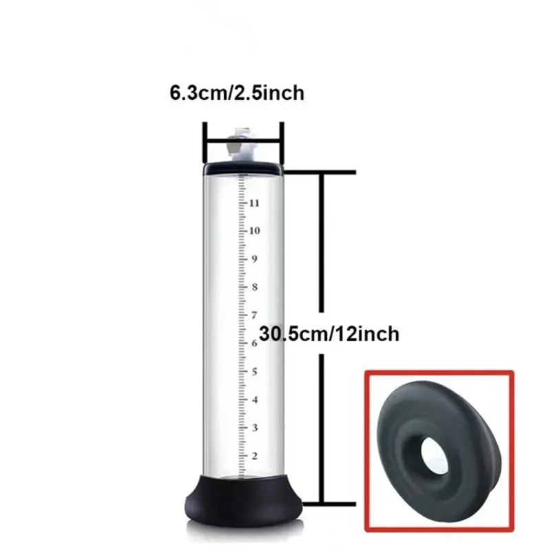 Male Penis Enlarger Vacuum Pump Accessories Vacuum Penis Enlargement Device Masturbation Flange Pump Penis Cylinder Set Sex Toys