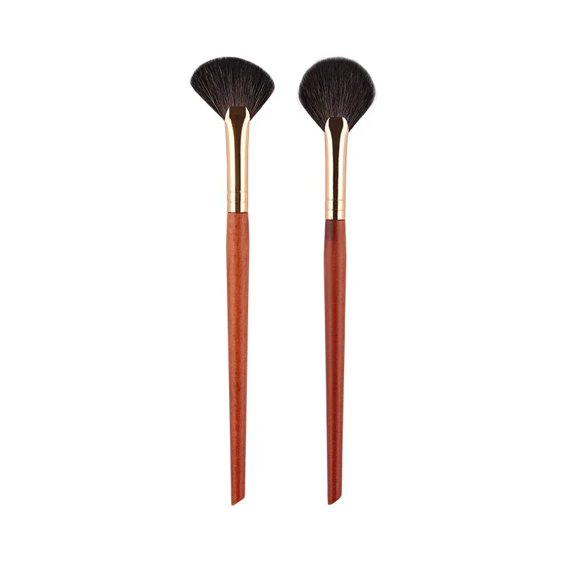 1 piece Small Fan Makeup brushes Highlighter Nose shadow Make up brush Blusher contour exquisite beauty tools Goat hair — image 22