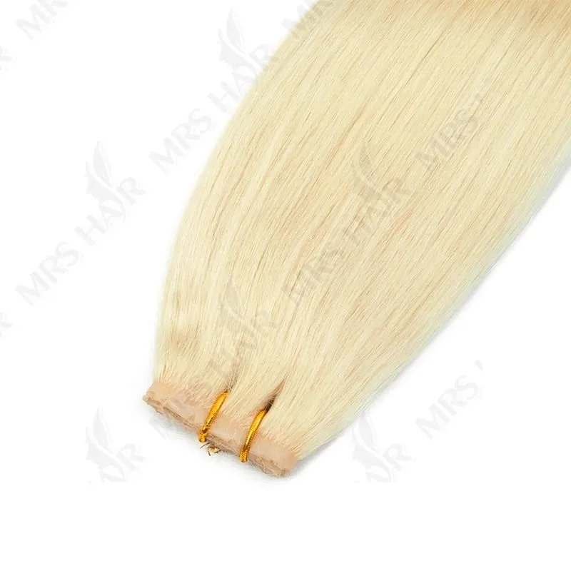 XO Twin Tabs Butterfly Hair Weft Extensions Lidské vlasy Dvojitá injekce PU Weft Hole Ploché Twin Tabs Skutečné přírodní mikrolinkové vlasy