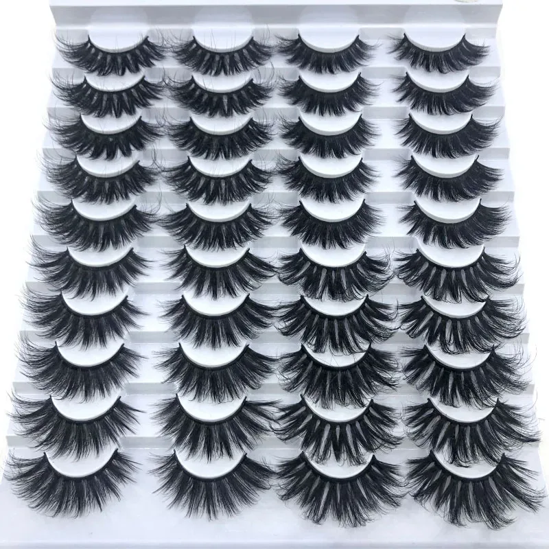 16 Pairs 3D Mink Hair False Eyelashes Natural/Thick Long Eye Lashes Wispy Makeup Beauty Extension Tools — image 15