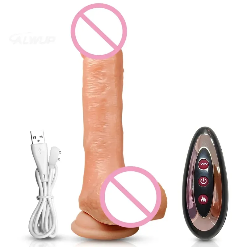 APP Control Thrusting Realistic Dildo for Women G-spot Heating Vibrator with Suction Cup Fake Penis Female Sex Toy Masturbation — image 8