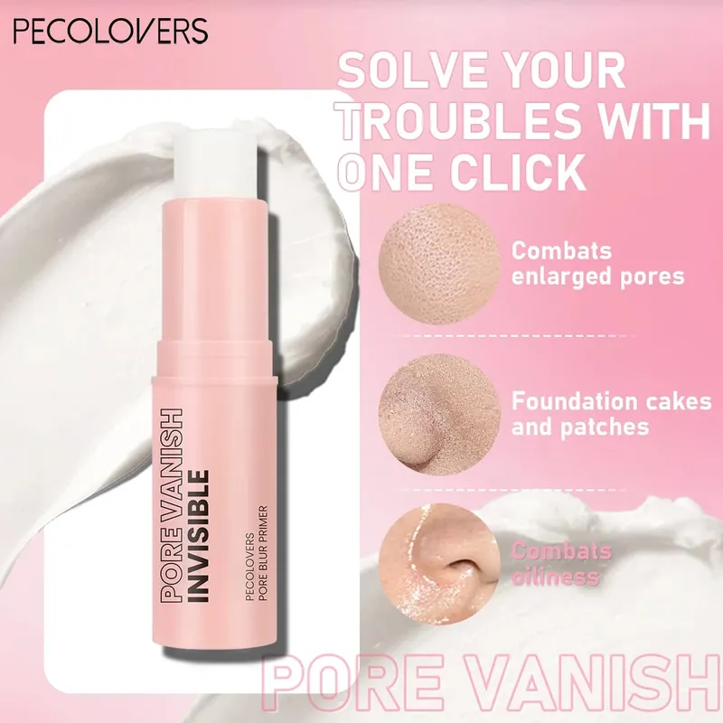 Face Makeup Set-1 Transparent Pore-Closing Stick+1 Oil-Control Loose Powder+8pcs Makeup Brush Tool Summer Waterproof Travel Set — image 3