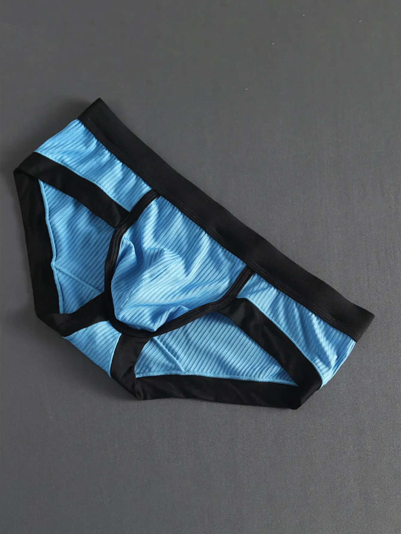3PCS Men's triangle underwear Low waist youth underpants Raised loose comfortable breathable Men's panties — image 2