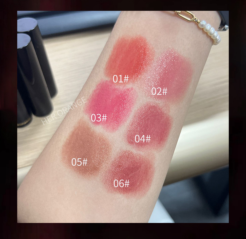 Low Saturation Mirror Water Light Solid Lip Gloss Mirror Russet Lipstick Moisturizing Lips Tint Nature Nude Lip Makeup Cosmetics — image 3