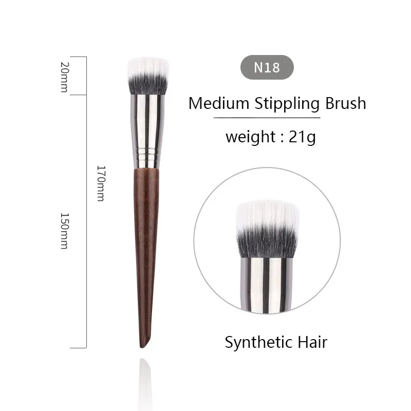 OVW Animal Hair Makeup Brush Complete Set 28PCS Lip Brushes Eyeshadow Brush Soft Makeup Brush Beauty Tools Smudge Brush Single — image 32