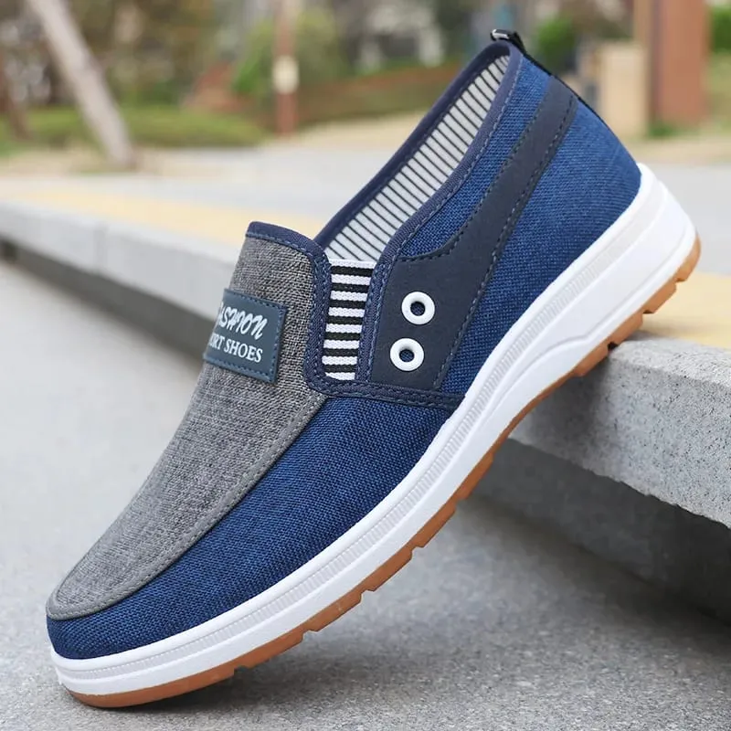 Men's Fashionable Solid Knitted Running Shoes - Lightweight Breathable and Non-Slip - Perfect Sports Shoes for Outdoor Adventures
